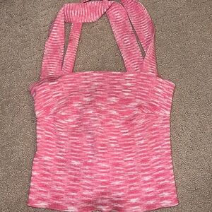 pink and white top, perfect for dinners, vacation, and going out